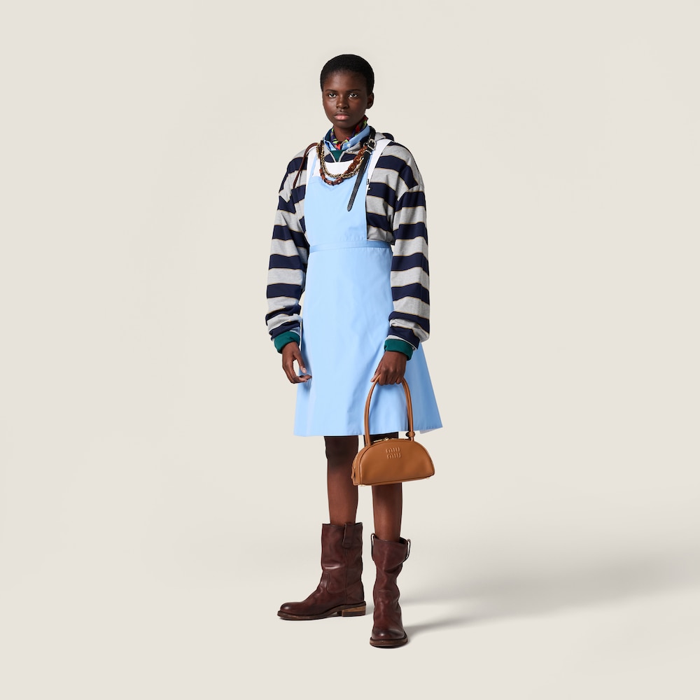 Miu Miu Beau leather bag Cognac