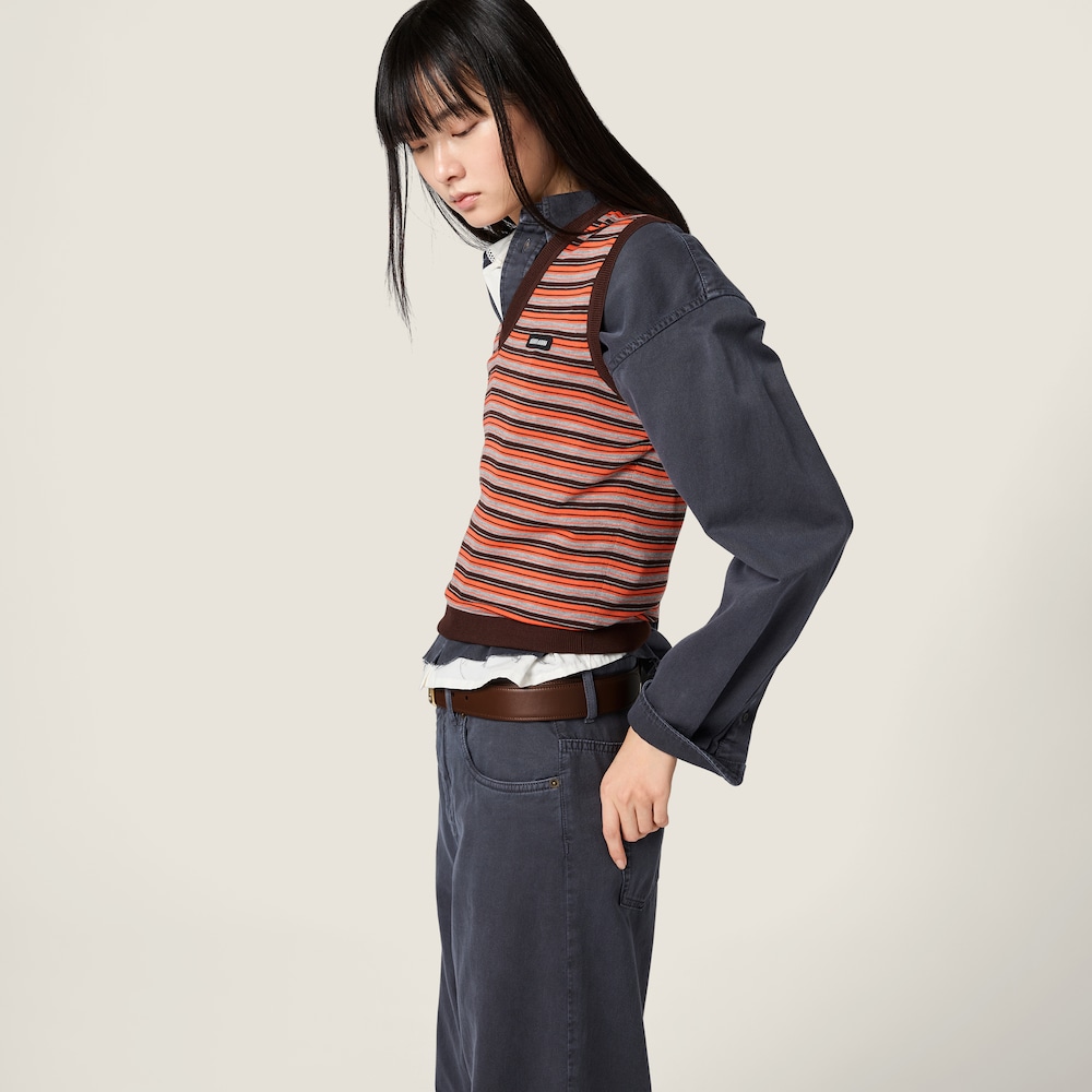 Miu Miu Wool vest Orange