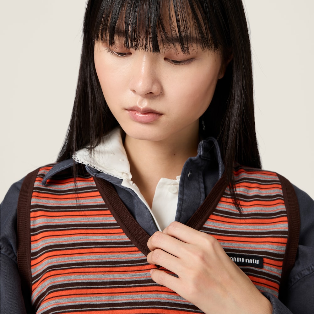 Miu Miu Wool vest Orange