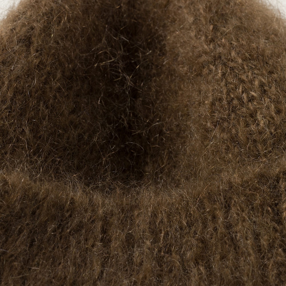 Miu Miu Mohair beanie - Tobacco