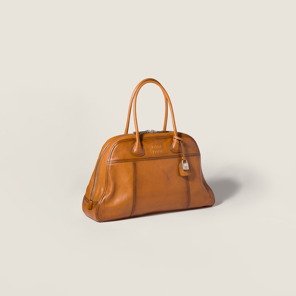 Miu Miu Vivant Leather bag Cognac