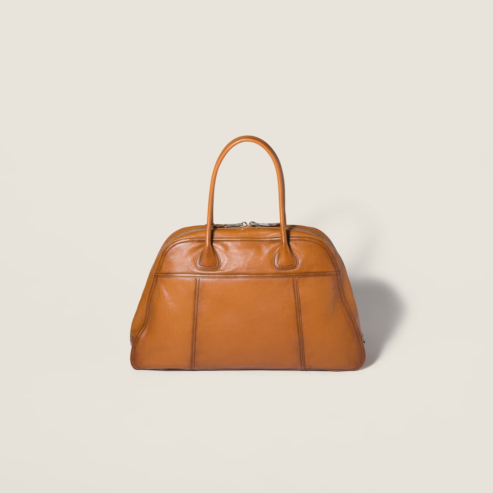 Miu Miu Vivant Leather bag Cognac