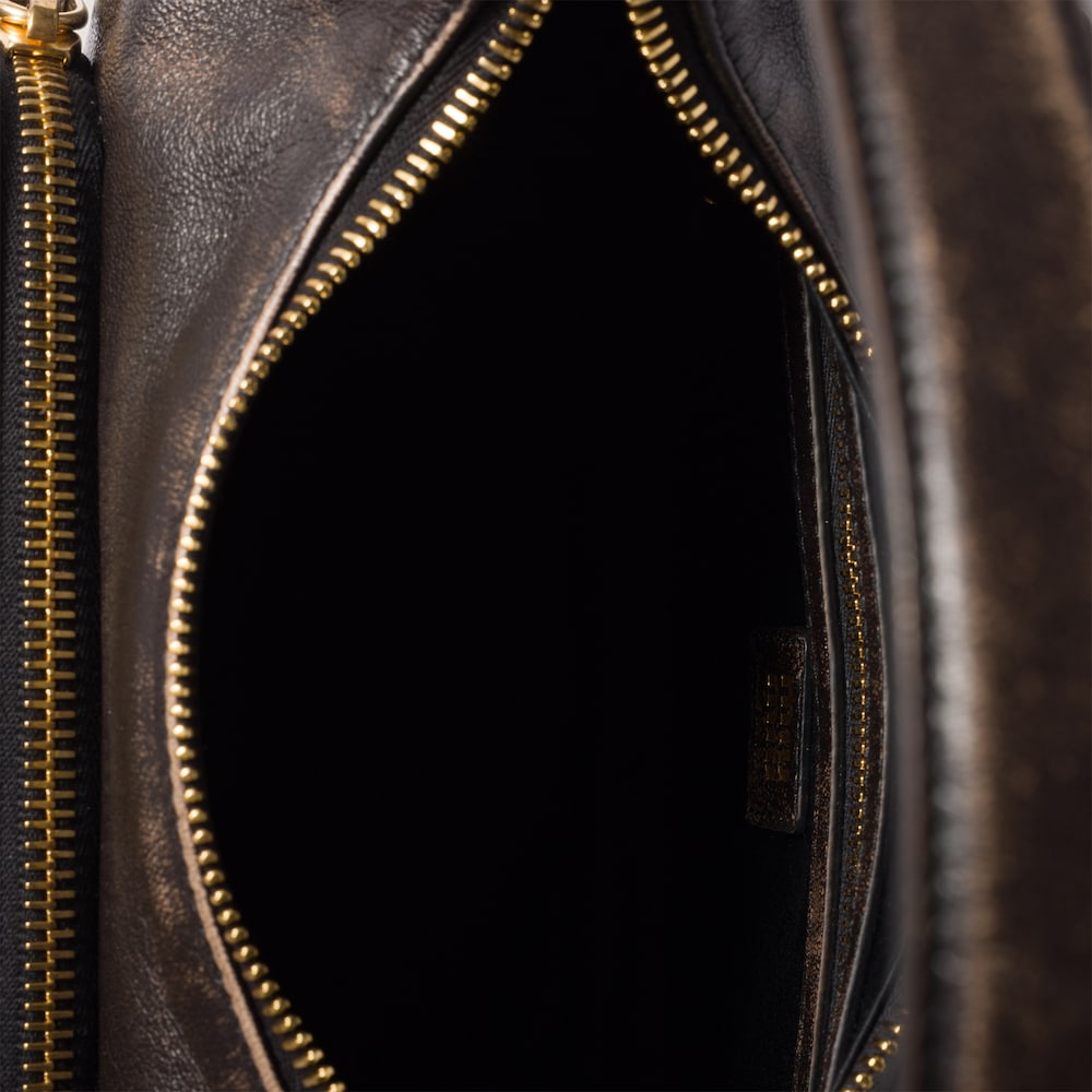 Miu Miu Pocket nappa leather bag Coffee