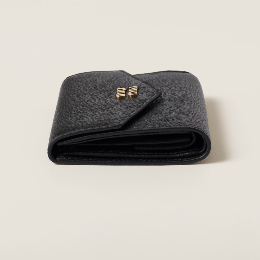 Miu Miu Small leather wallet Black