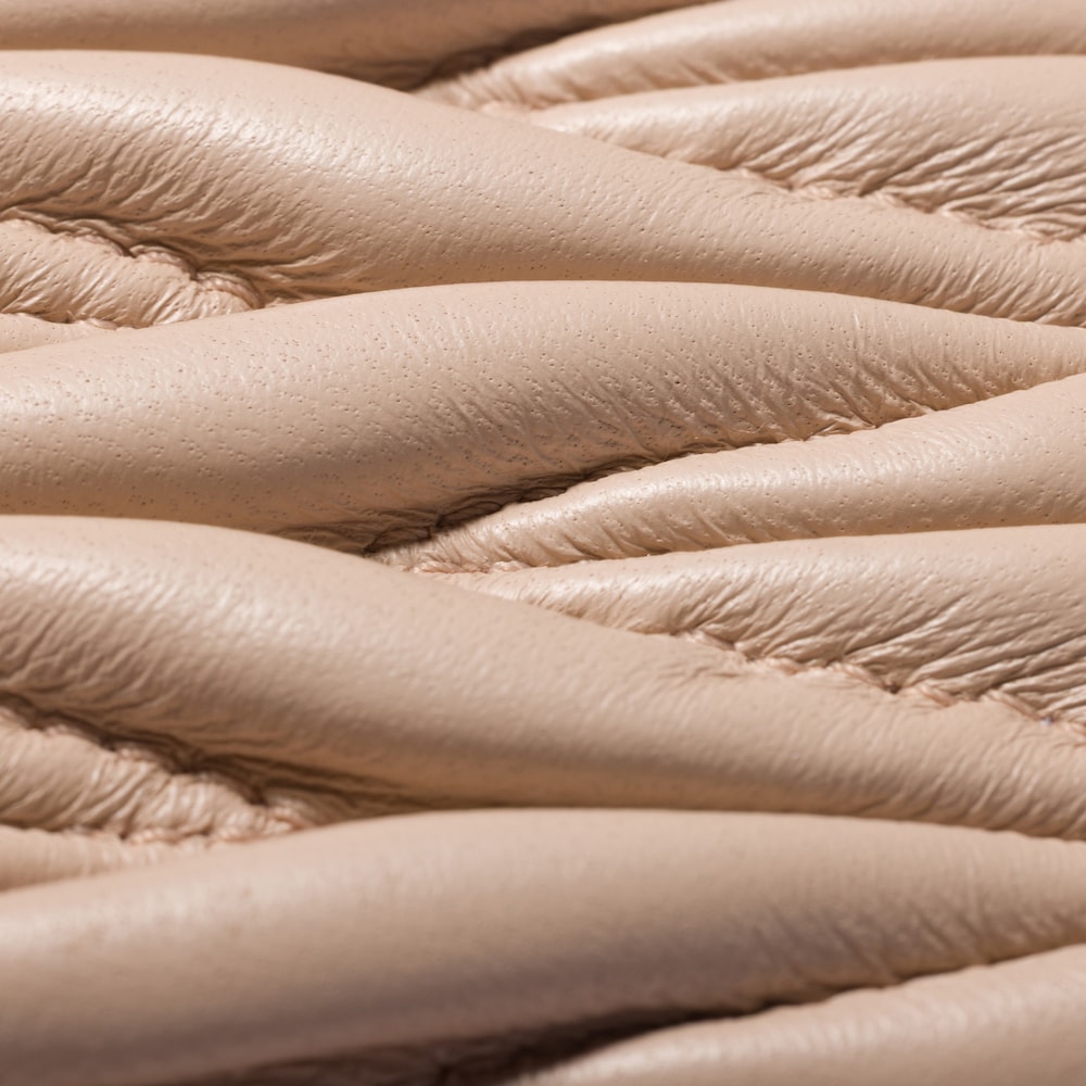 Miu Miu Matelassé nappa leather badge holder Powder Pink