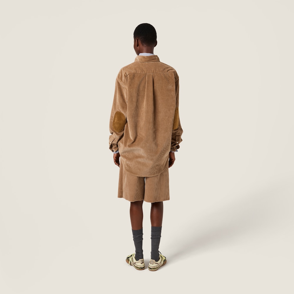 Miu Miu Corduroy and suede shirt Cord