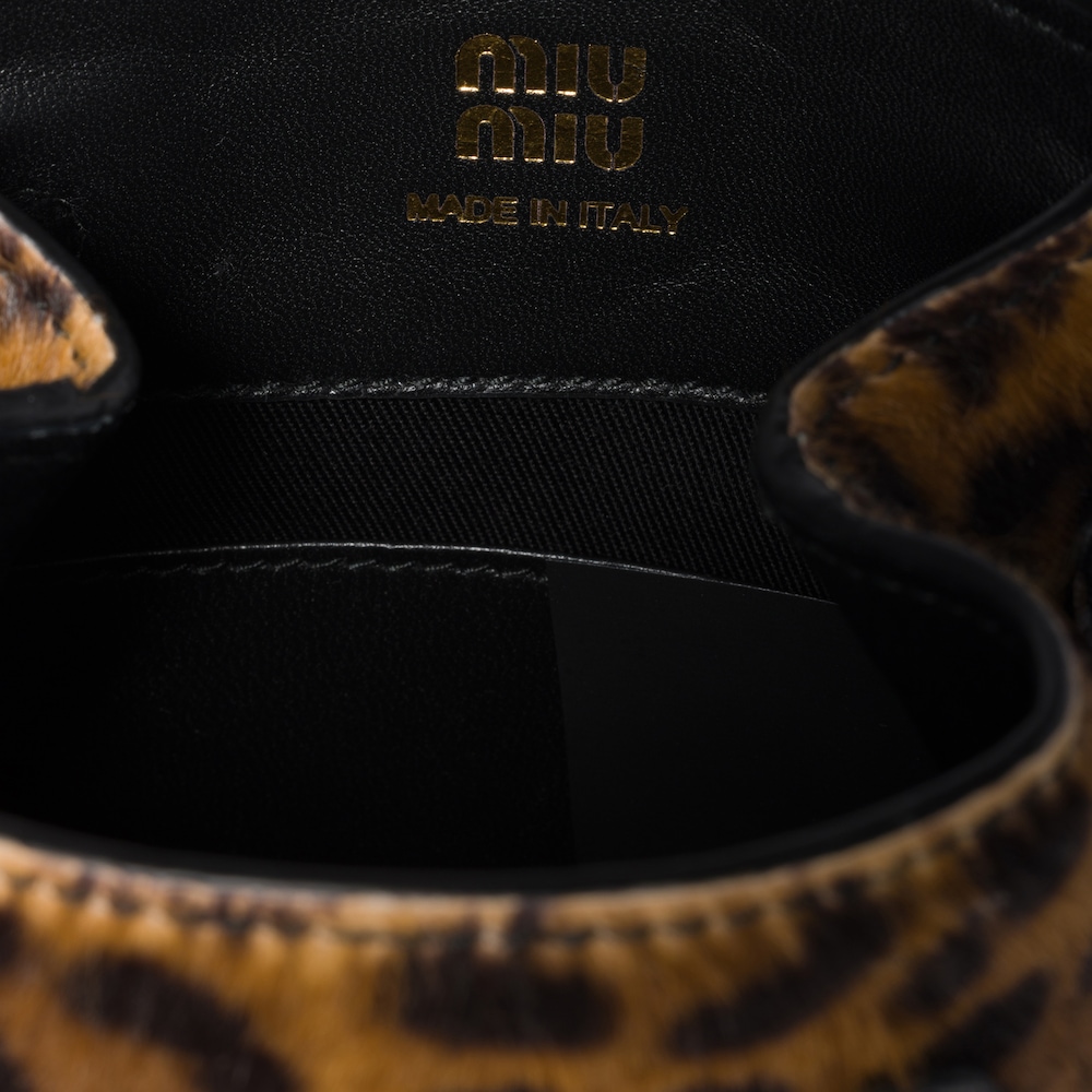 Miu Miu Calf hair pouch - Honey