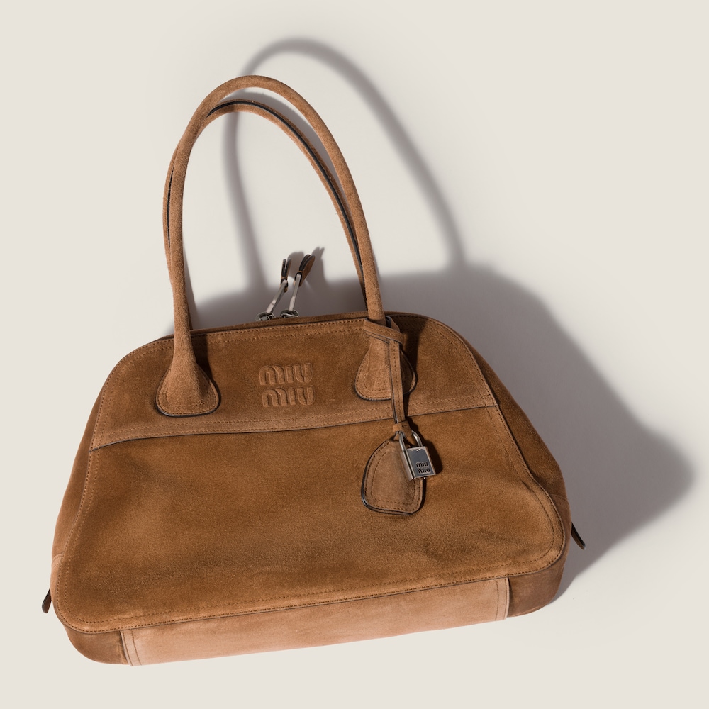 Miu Miu Vivant Suede bag Cocoa Brown