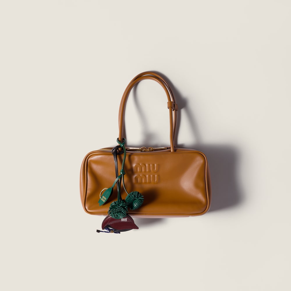 Miu Miu Beau leather top-handle bag Cognac