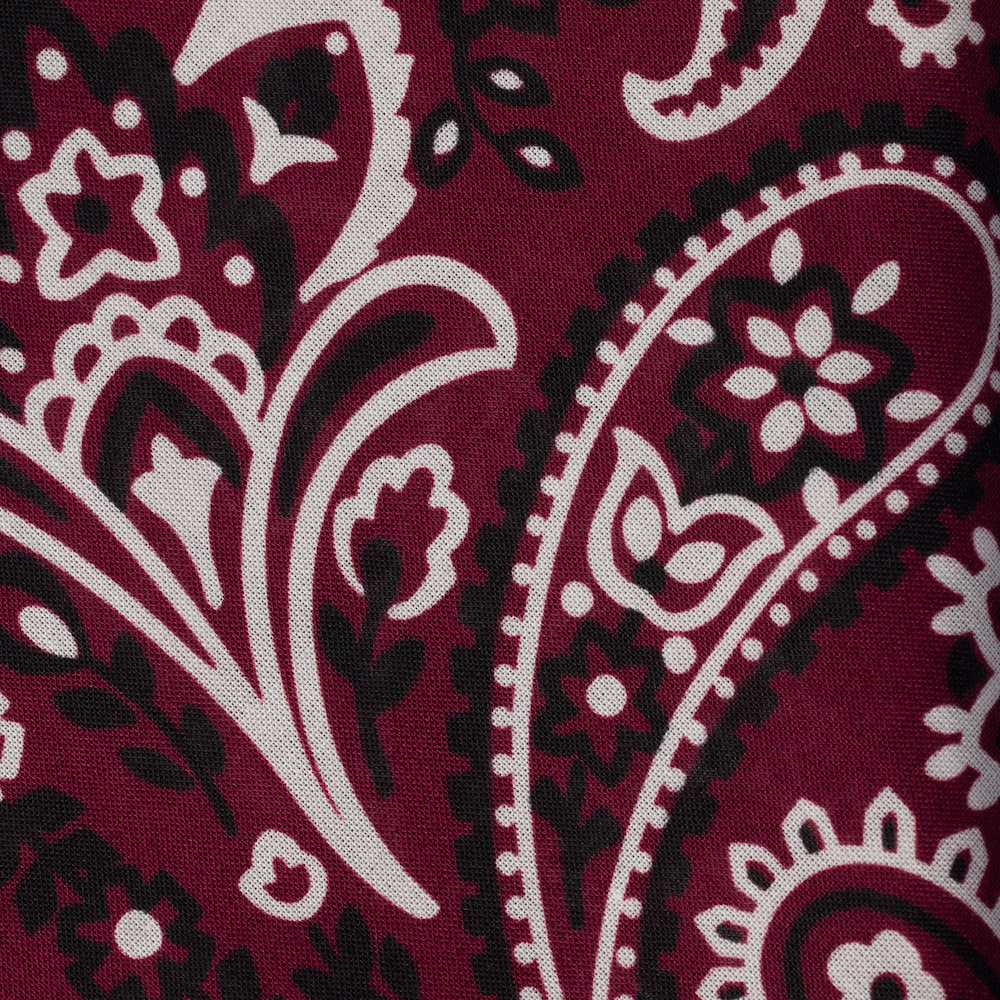 Miu Miu Printed poplin scarf - Amaranth Red/Maize Yellow