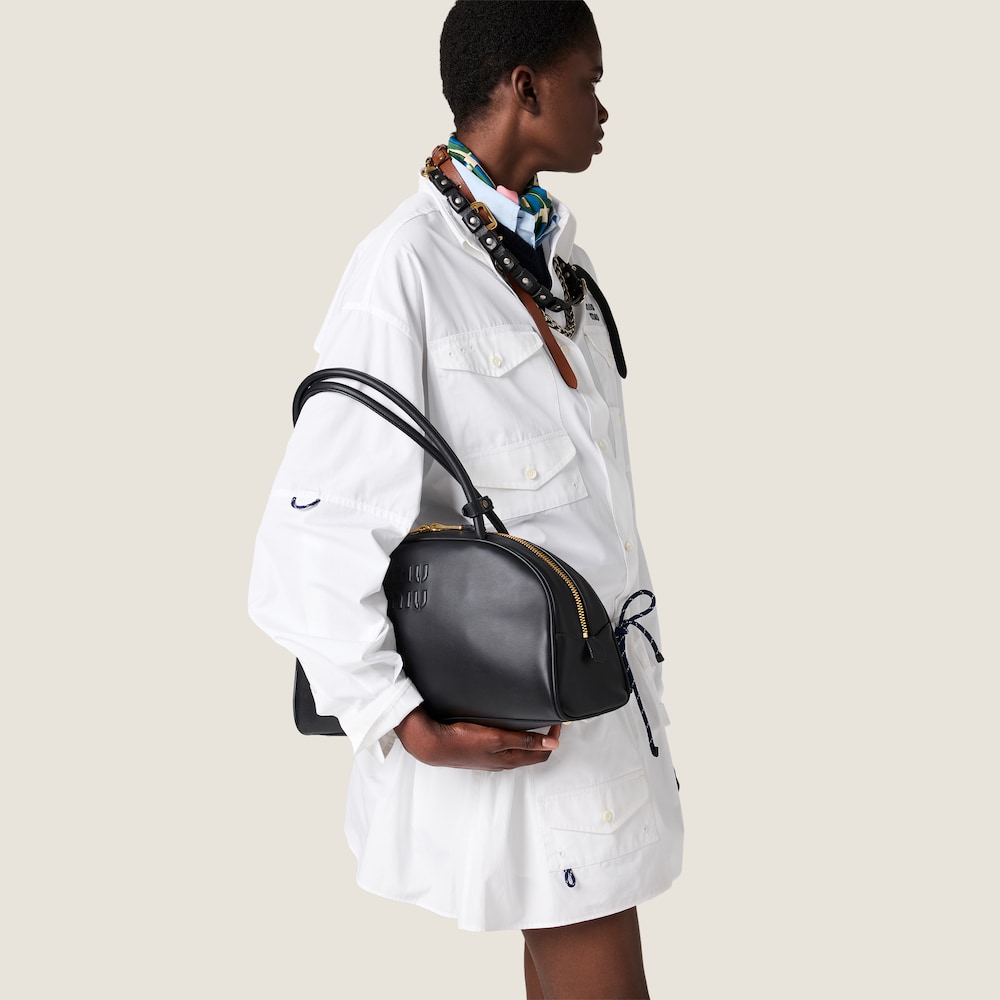 Miu Miu Beau leather bag Black