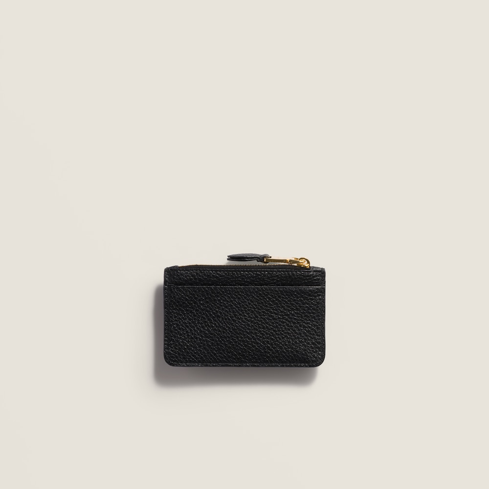 Miu Miu Leather card holder Black