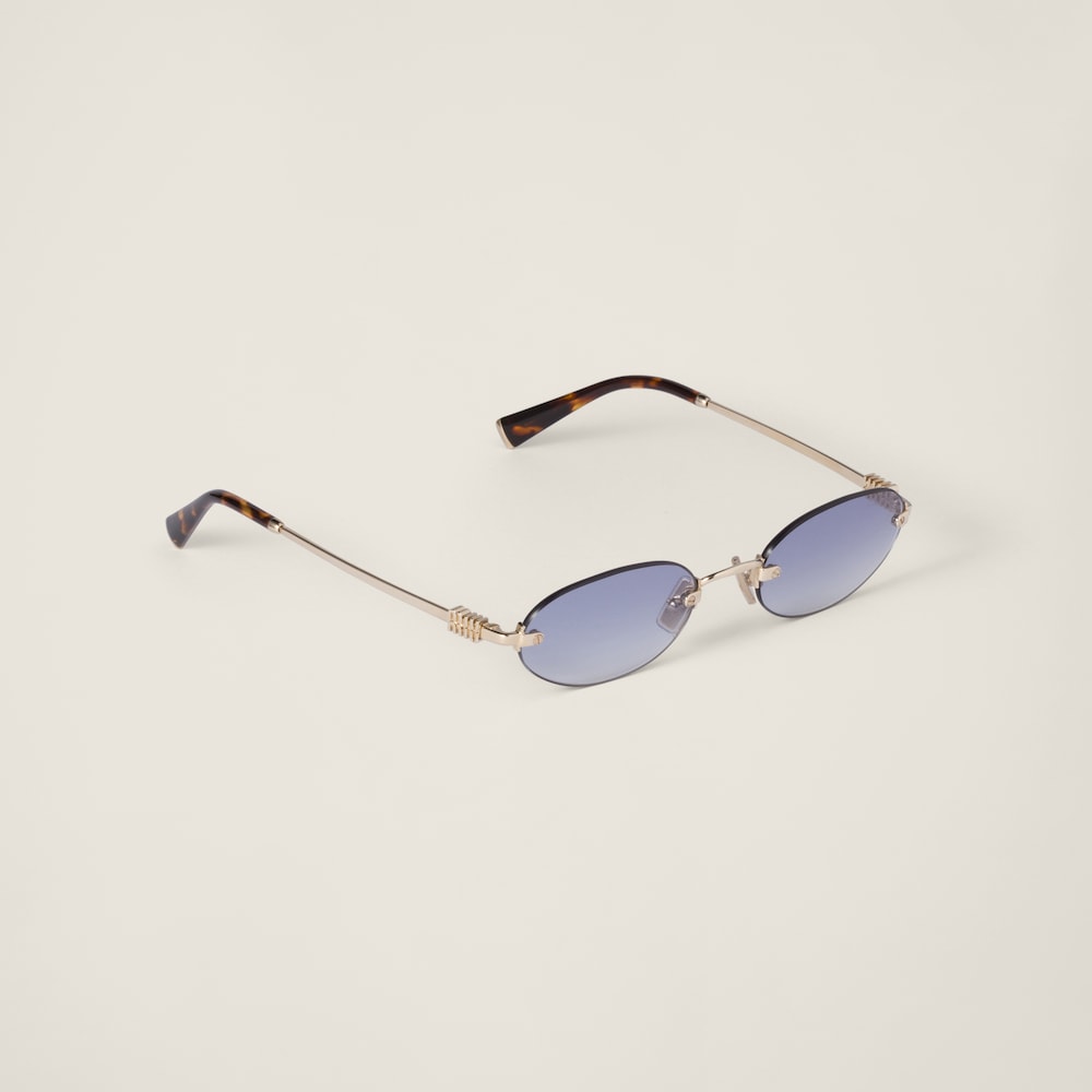 Miu Miu Logo sunglasses - Indigo lenses
