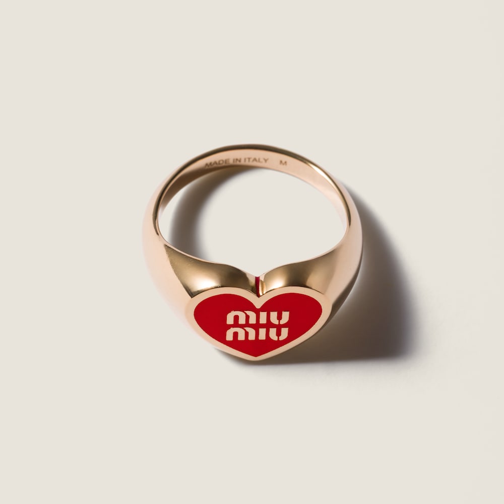 Miu Miu Metal ring Gold / Red
