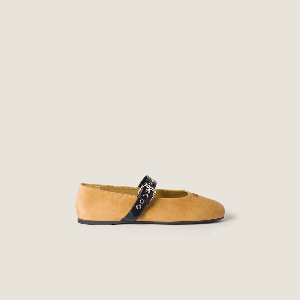 Miu Miu Suede ballerinas Honey