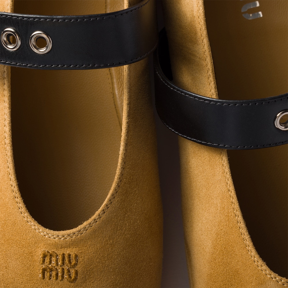 Miu Miu Suede ballerinas Honey