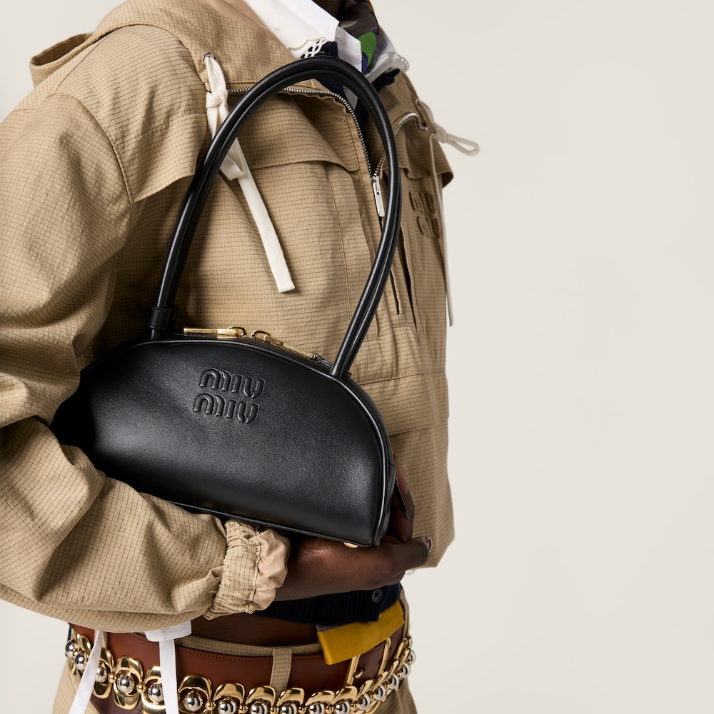 Miu Miu Beau leather bag Black