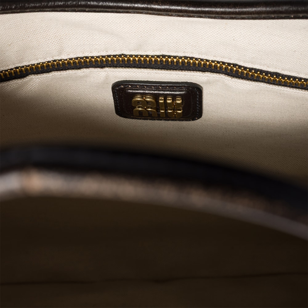 Miu Miu Ivy leather bag Coffee