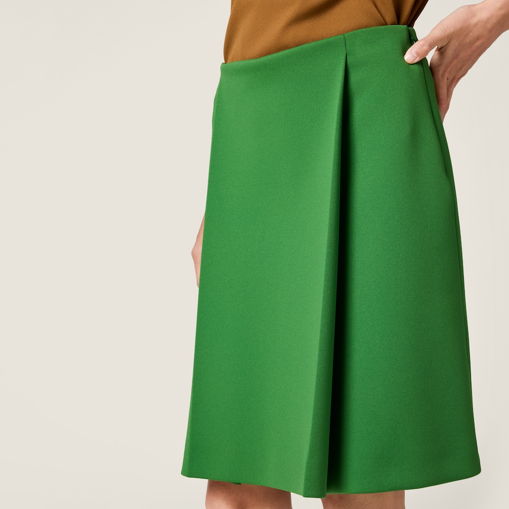 Miu Miu Technical jersey skirt Green