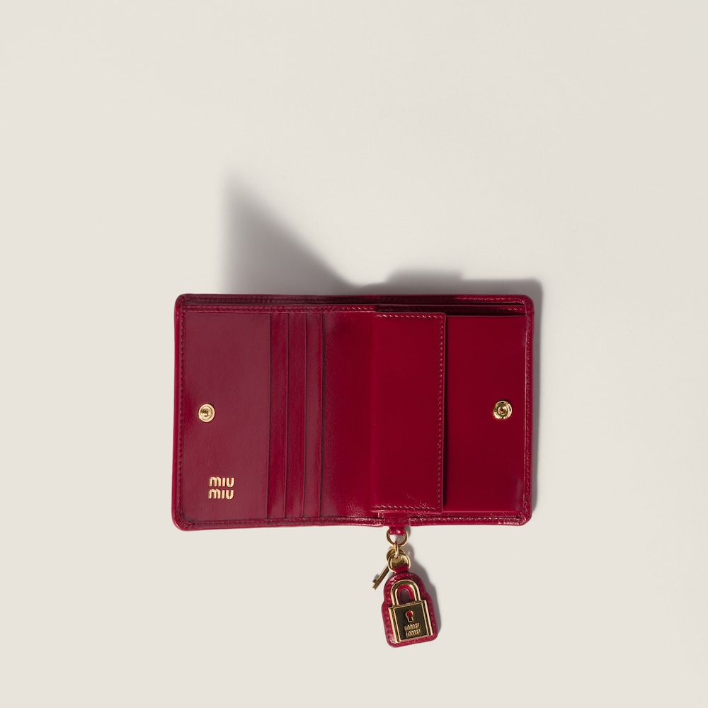 Miu Miu Small leather wallet Ruby Red