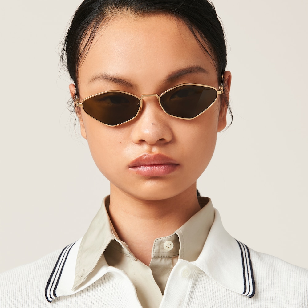 Miu Miu Logo sunglasses - Loden Green Lenses