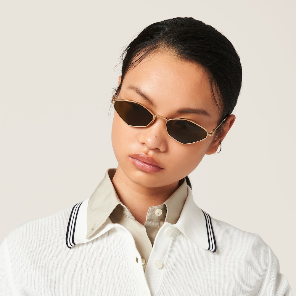 Miu Miu Logo sunglasses - Loden Green Lenses