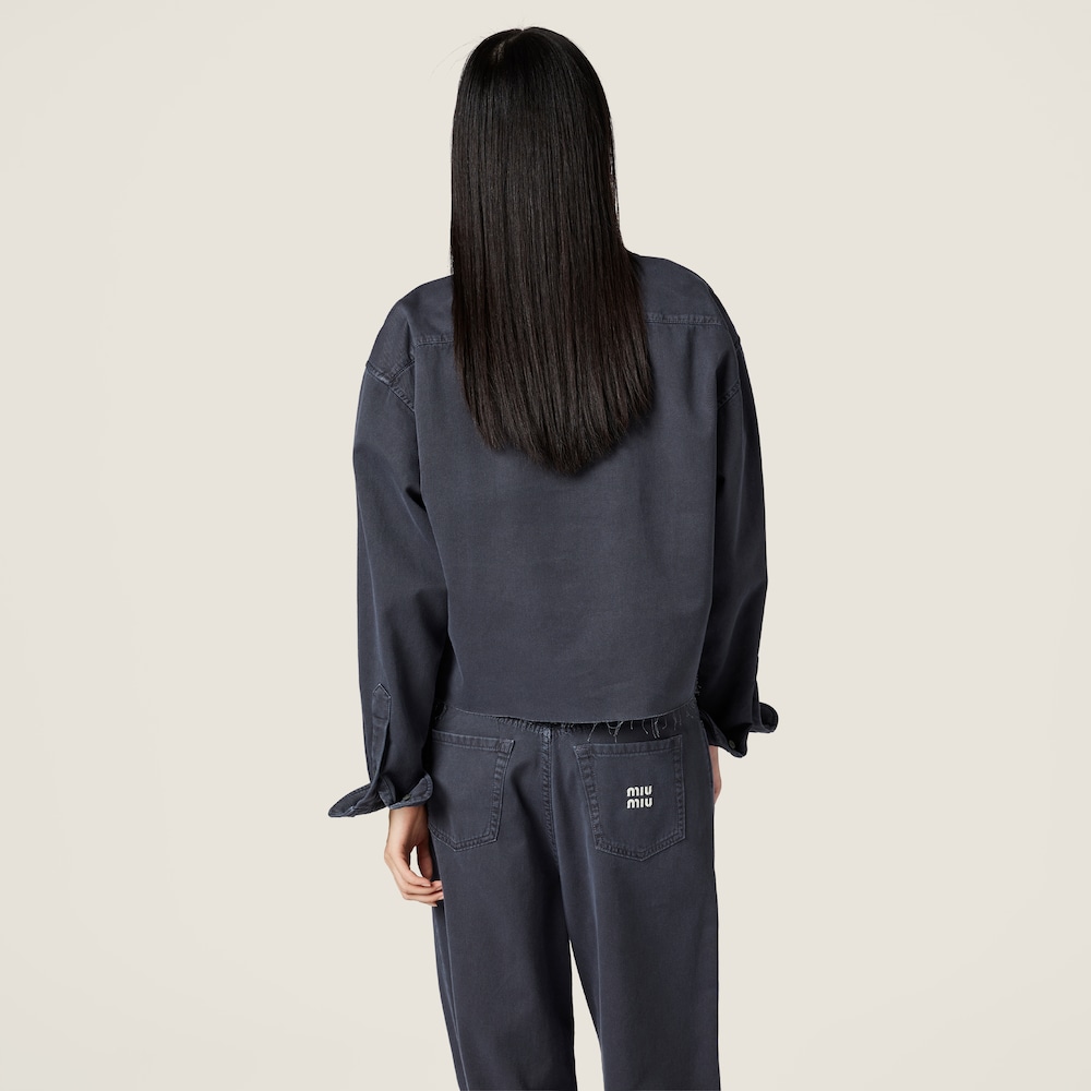 Miu Miu Light denim shirt Smoky Gray