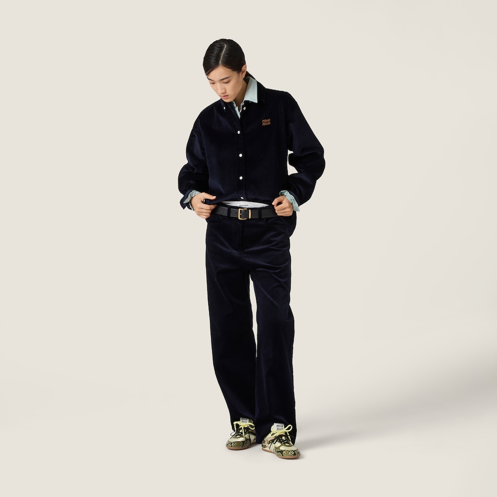 Miu Miu Corduroy pants Navy