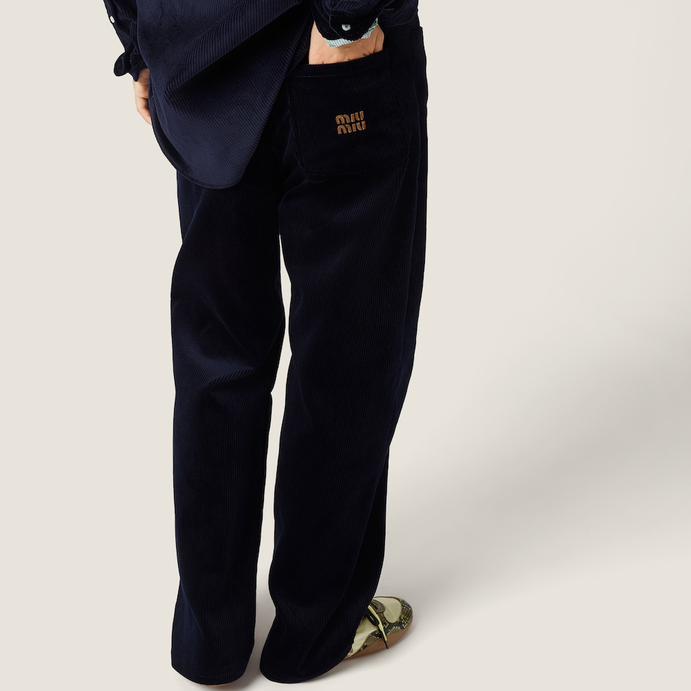 Miu Miu Corduroy pants Navy