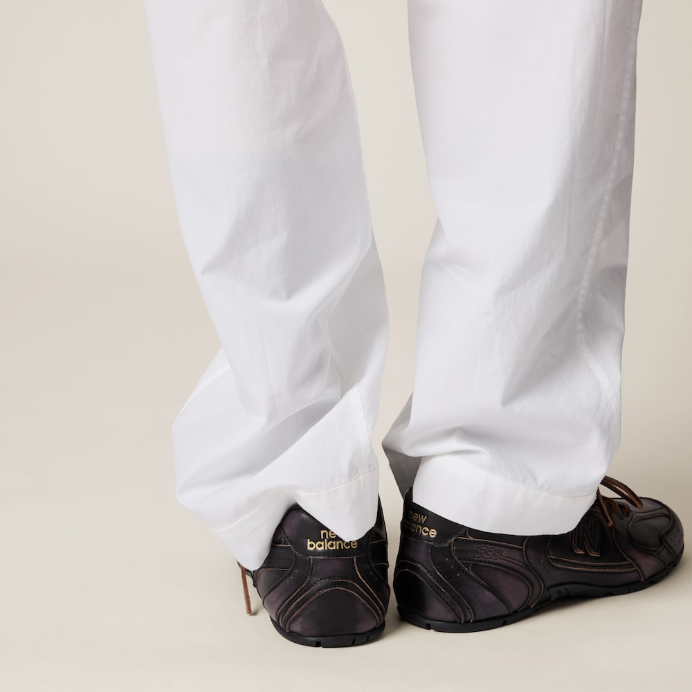 Miu Miu Poplin pajama pants White