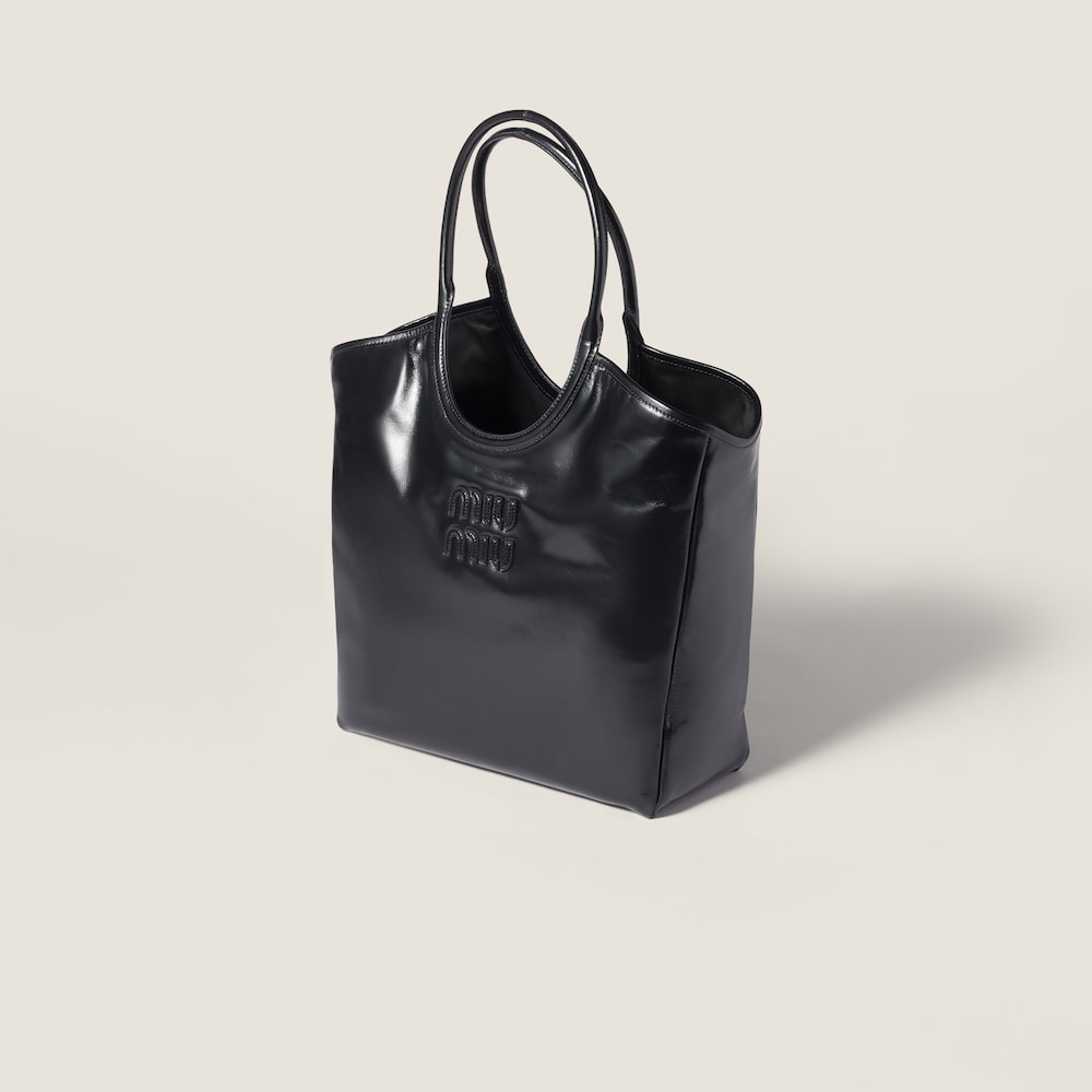 Miu Miu Ivy leather bag Black