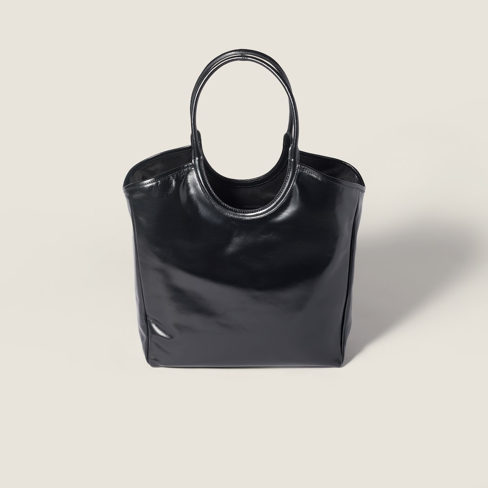 Miu Miu Ivy leather bag Black
