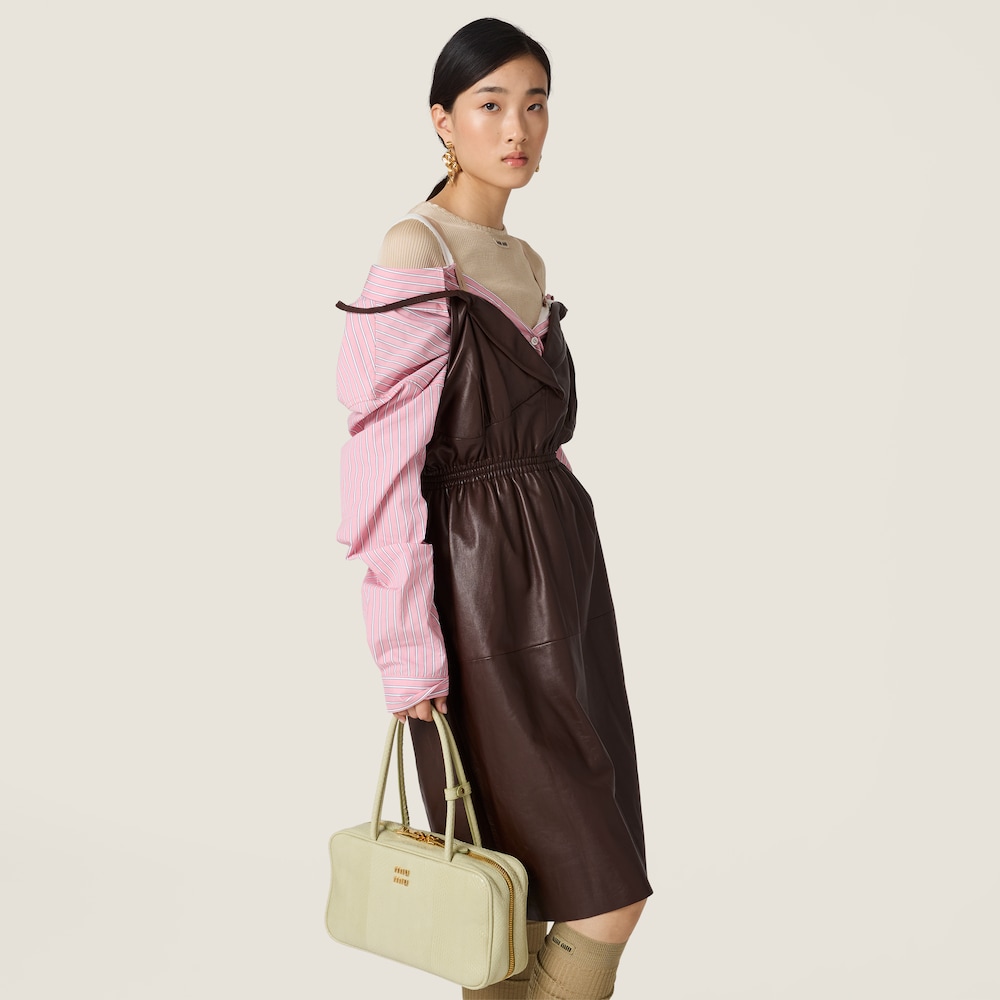 Miu Miu Nappa leather dress Sienna