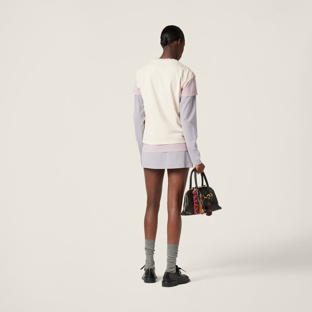 Miu Miu Set of 3 Jersey T-shirts Opal / Granite / Sand