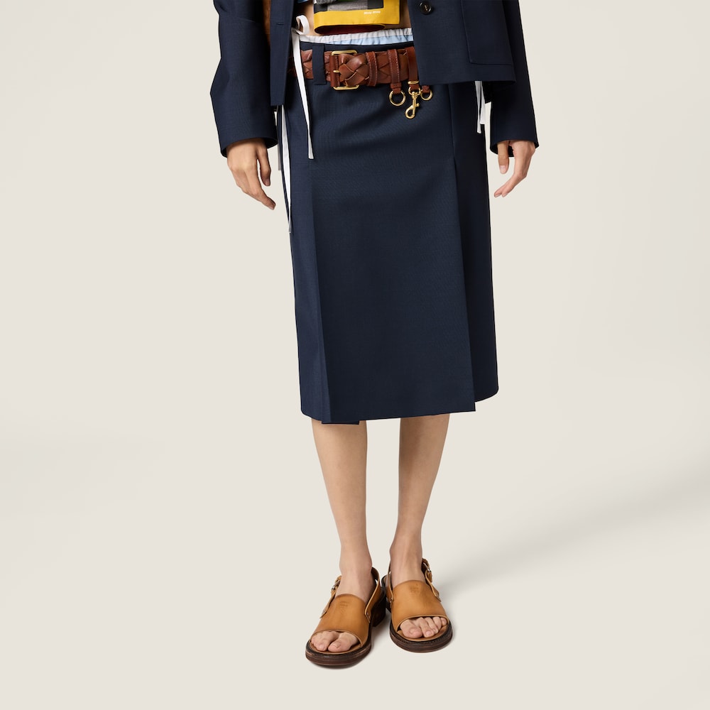 Miu Miu Leather sandals Light Tan