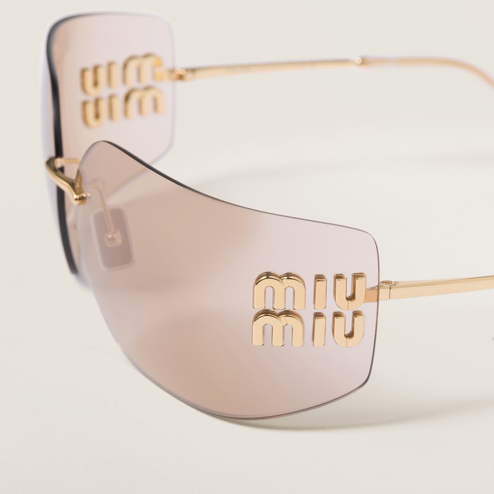 Miu Miu Aube sunglasses - Rose gold lenses
