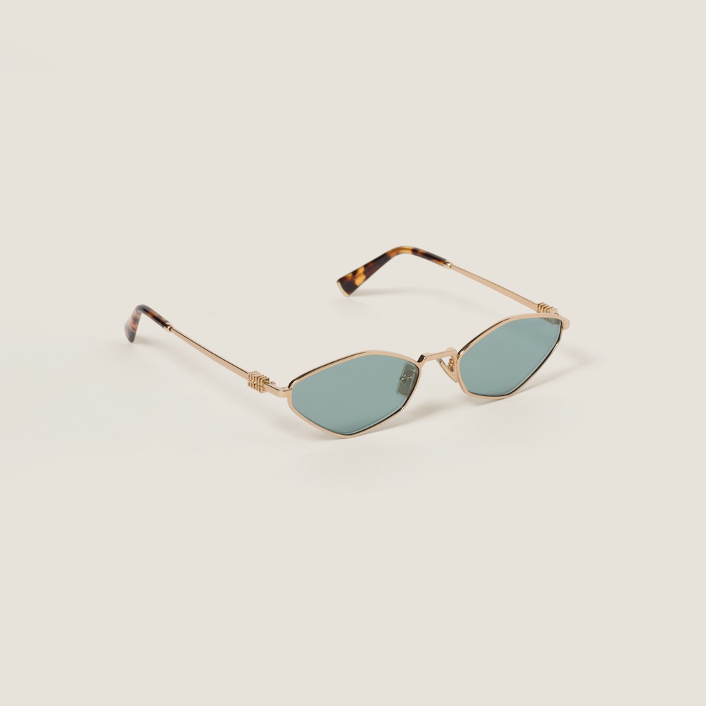 Miu Miu Logo sunglasses - Water Green Lenses