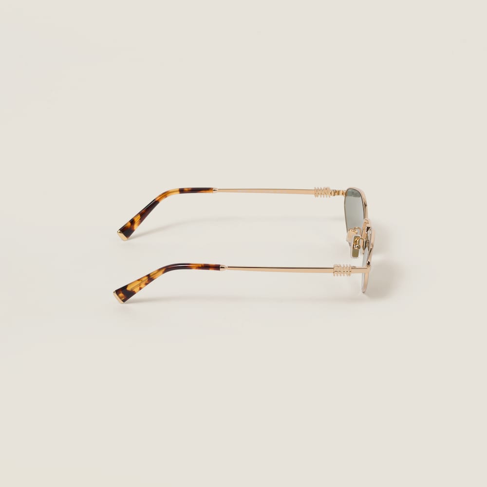 Miu Miu Logo sunglasses - Water Green Lenses