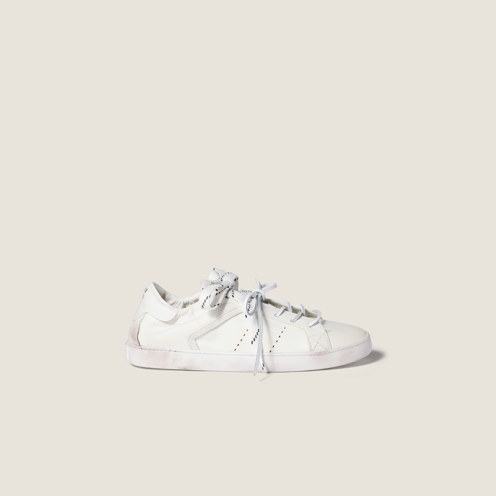 Miu Miu Deco' leather sneakers White