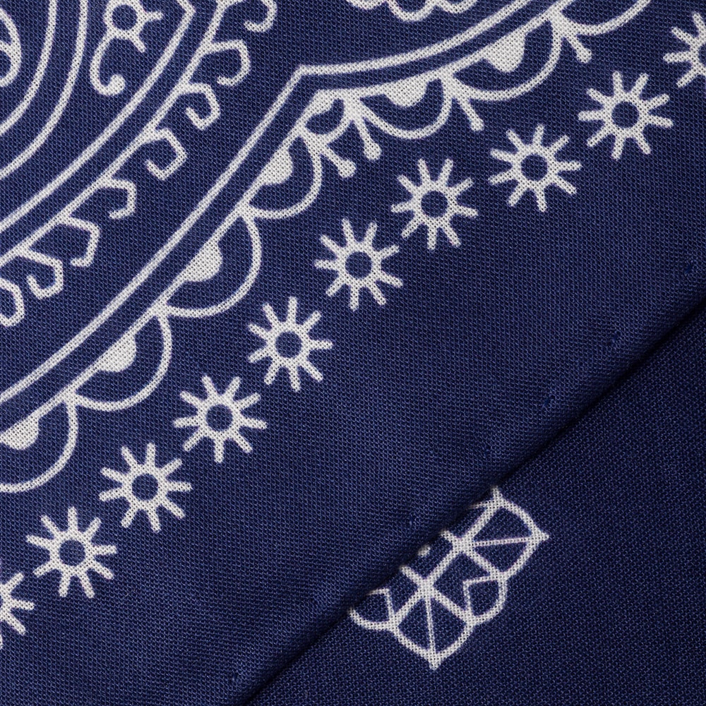 Miu Miu Printed poplin scarf - Navy