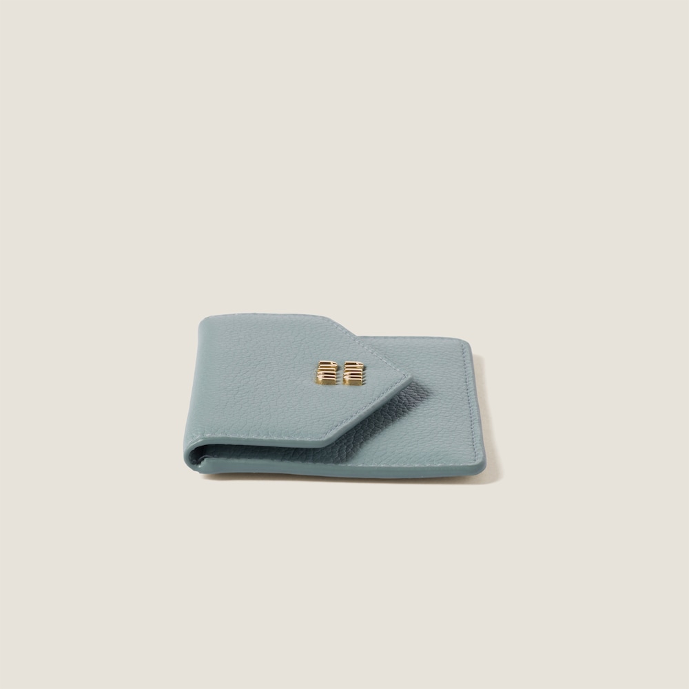 Miu Miu Leather card holder Powder Blue