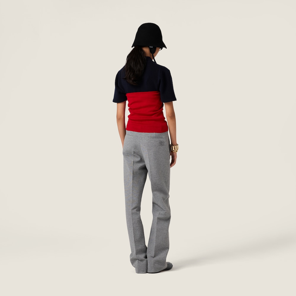 Miu Miu Cotton knit tube top Red