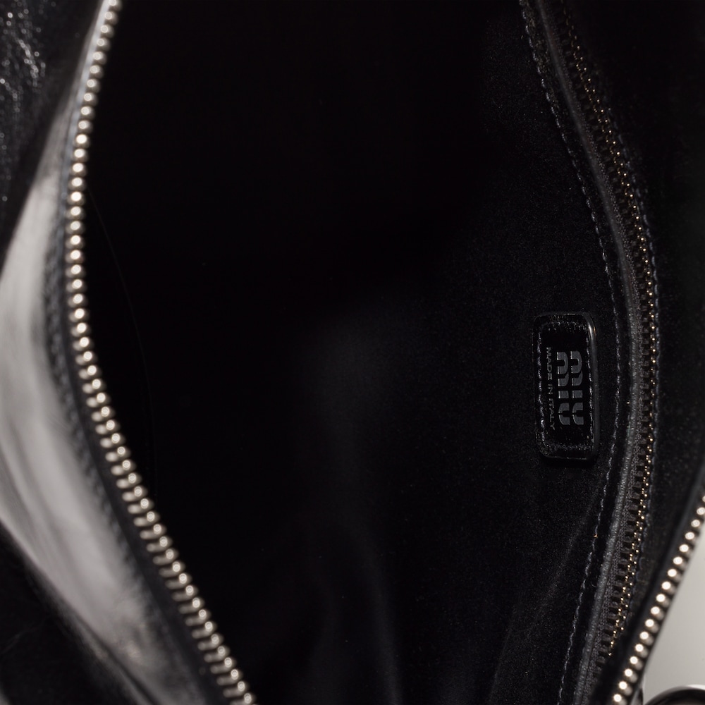 Miu Miu Shiny leather handbag Black