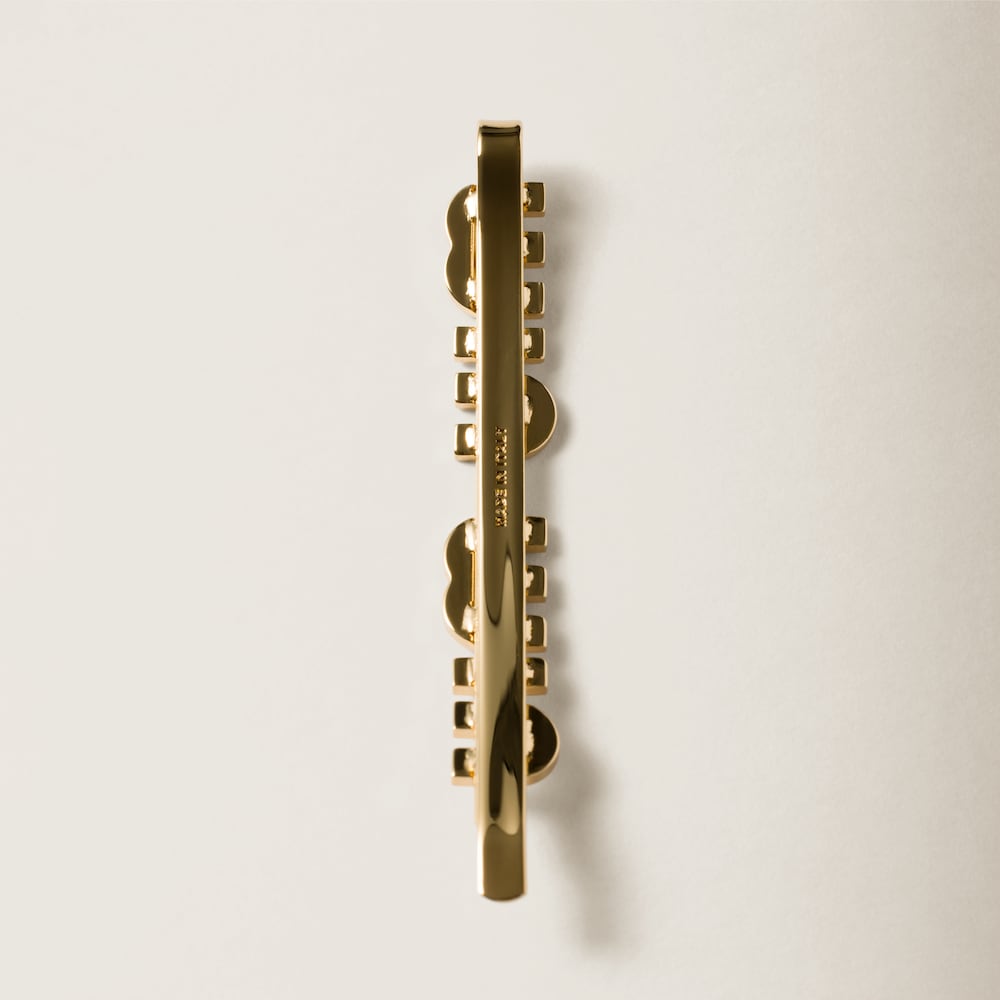 Miu Miu Enameled metal hair clip - Orchid Pink