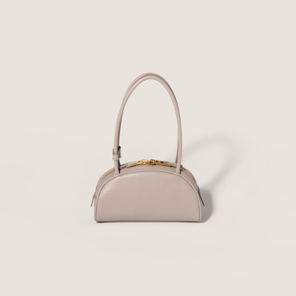 Miu Miu Beau leather bag Pumice Stone