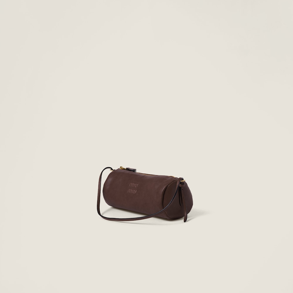 Miu Miu Nappa leather pouch - Briarwood