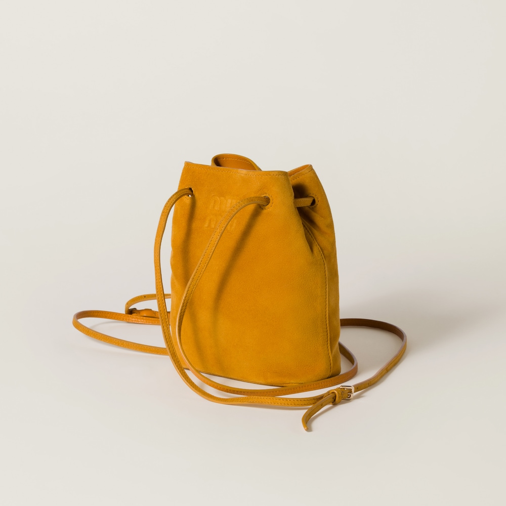 Miu Miu Suede pouch - Whiskey