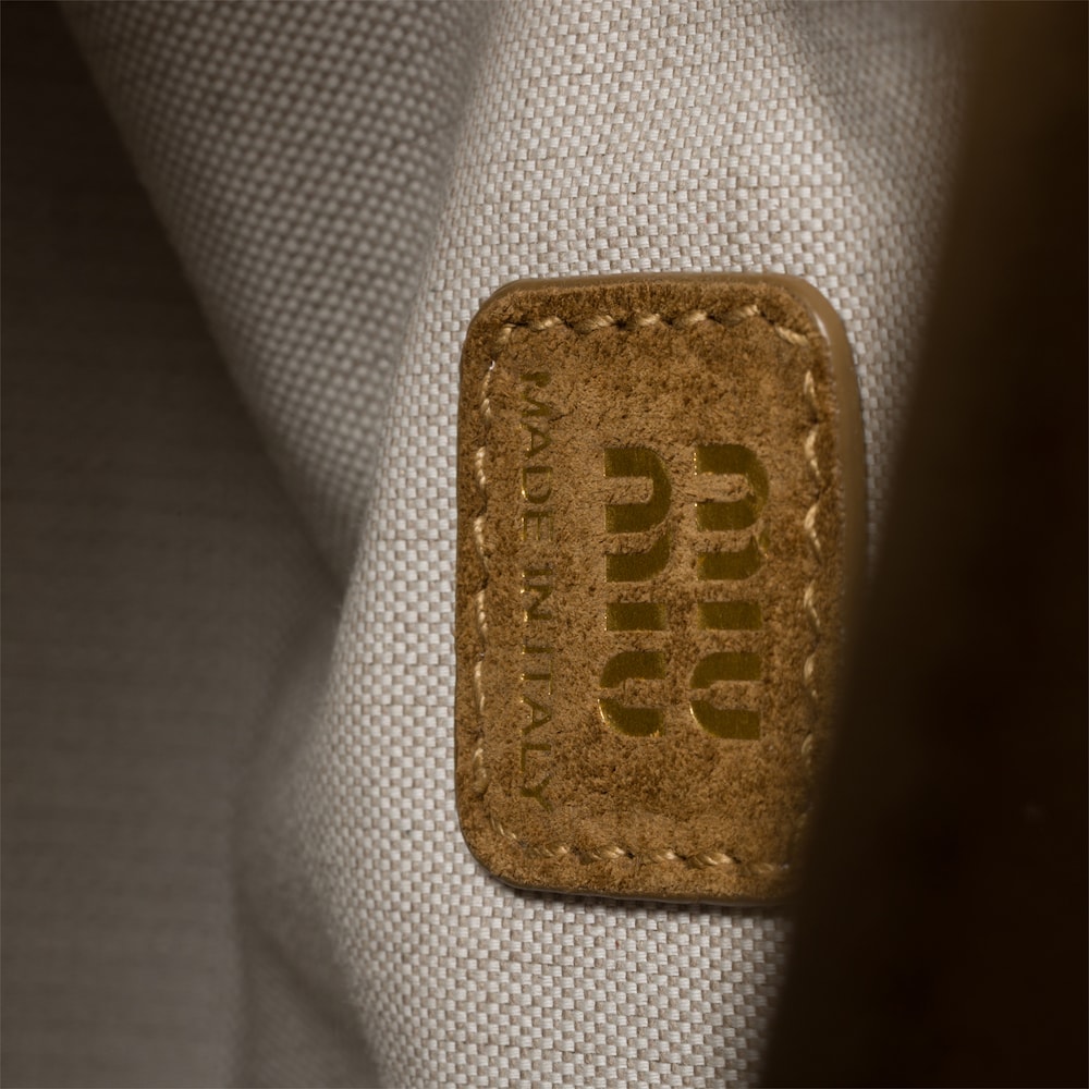 Miu Miu Suede pouch - Olive Green