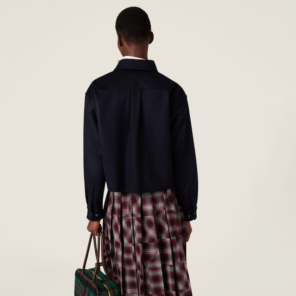 Miu Miu Velour shirt Navy