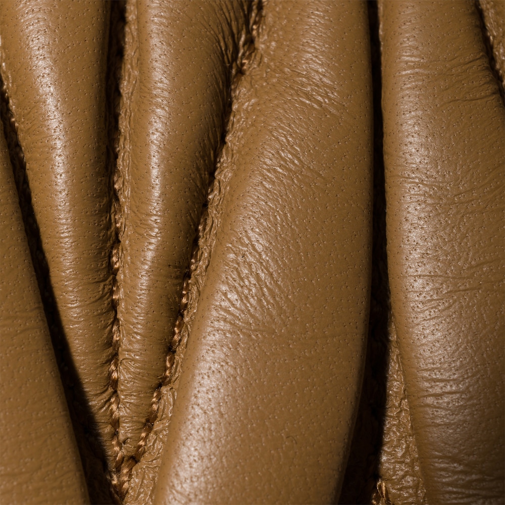 Miu Miu Arcadie matelassé nappa leather bag Caramel